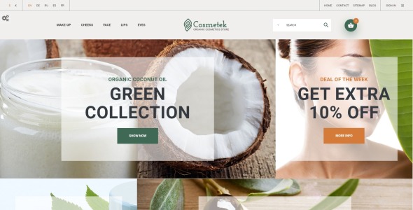 магазин органической косметики prestashop theme