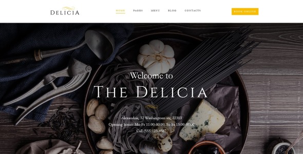 ресторанная адаптивная тема wordpress