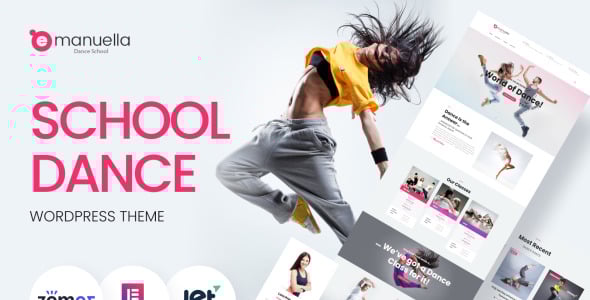 адаптивная тема wordpress для танцевальной школы