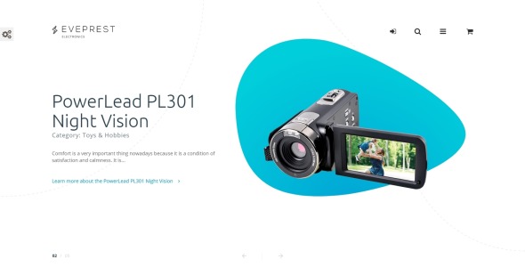 электроника prestashop тема