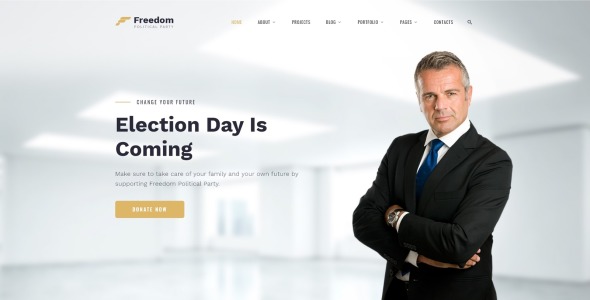 freedom political party многостраничный html шаблон сайта