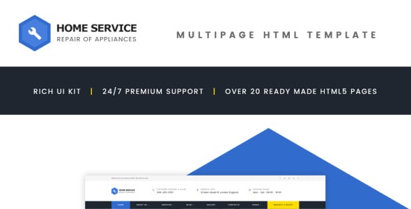 сервис по ремонту бытовой техники многостраничный шаблон сайта