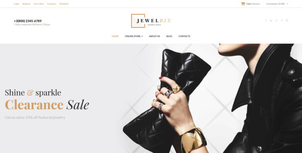 ювелирная коллекция virtuemart шаблон