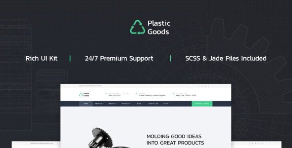 бизнес многостраничный шаблон сайта