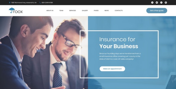 страхование wordpress тема