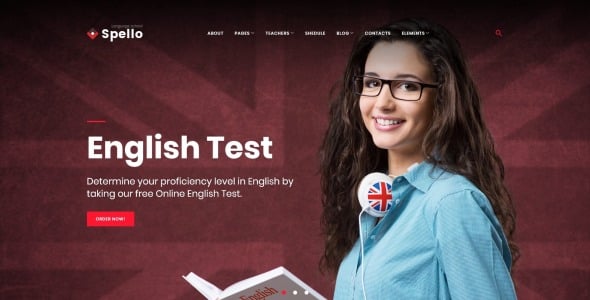 языковая школа wordpress тема