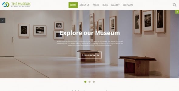музей искусства и истории отзывчивый шаблон joomla