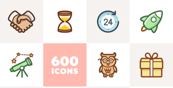 Набор иконок на тему графика