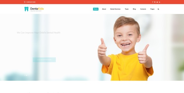 шаблон сайта dentakids