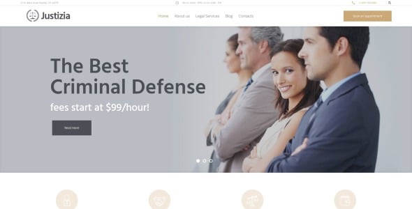 lawyer services адаптивная тема wordpress