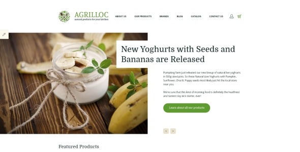 отзывчивый шаблон opencart магазина натуральных продуктов natural products store