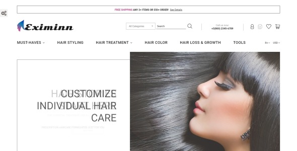 eximinn отзывчивая тема prestashop