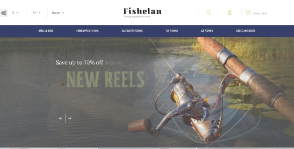 рыболовное снаряжение prestashop тема