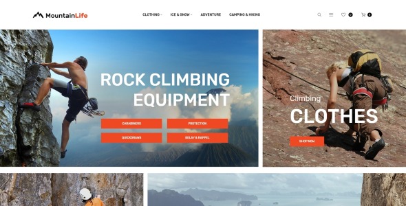 climber's gear magento theme