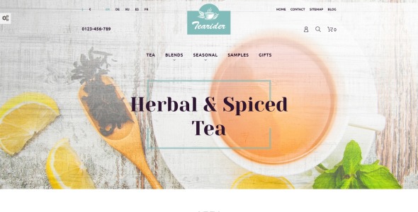 травяной и пряный чай отзывчивая тема prestashop
