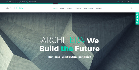 архитектурная фирма отзывчивая тема wordpress