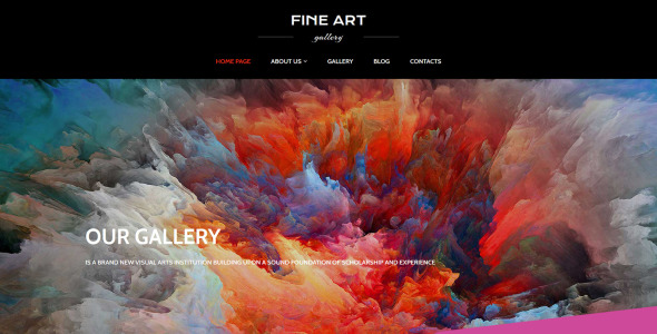 шаблон art gallery moto cms 3