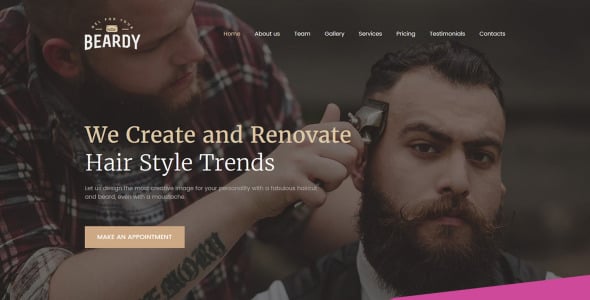 уход за волосами и укладка волос moto cms 3 шаблон