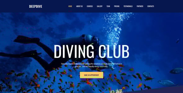 sports &amp; outdoors &amp; diving moto cms 3 шаблон