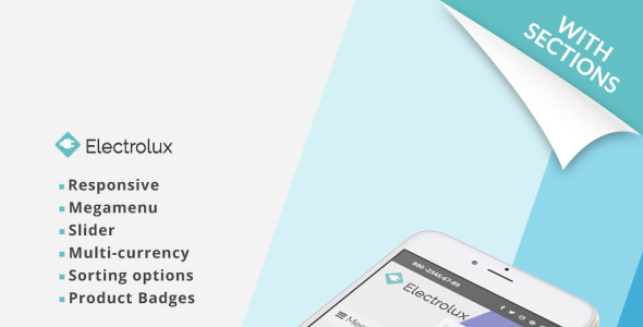 магазин электроники отзывчивая тема shopify