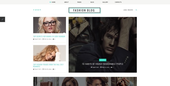 модный блог отзывчивый шаблон joomla