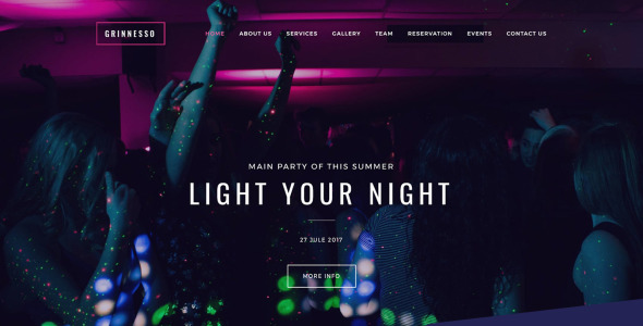 ночной клуб премиум moto cms 3 шаблон