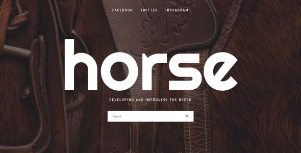 шаблон сайта horse farm animals