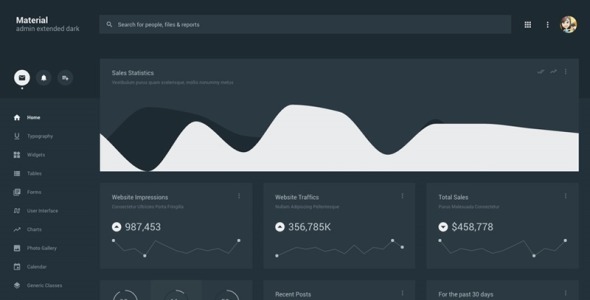 material admin dark отзывчивый шаблон администратора