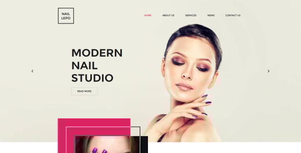 Nail Salon Moto CMS HTML Template