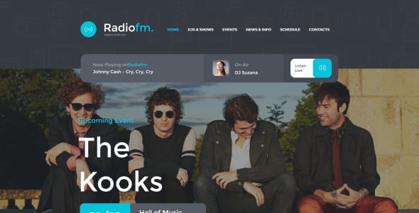 радио сайт moto cms html шаблон