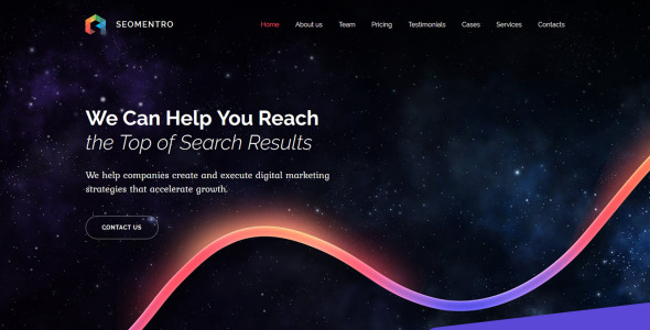 seo &amp; digital marketing agency moto cms 3 шаблон