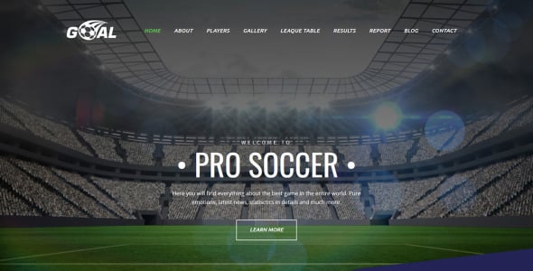 футбольный клуб премиум moto cms 3 шаблон