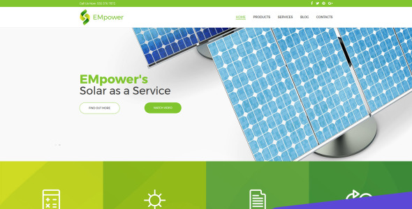 солнечная энергия moto cms 3 шаблон
