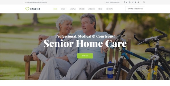 тема wordpress senior care