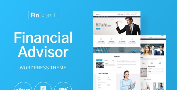 financial advisory company адаптивная тема wordpress