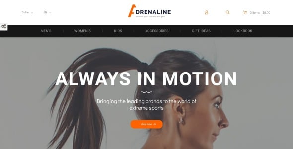 адреналин prestashop тема