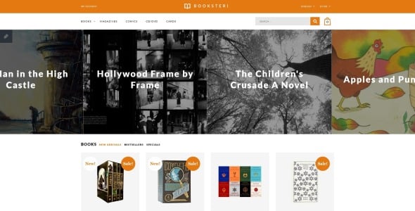 книги отзывчивый шаблон opencart