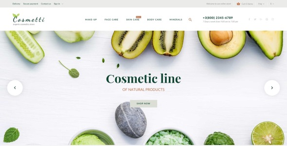 магазин косметики prestashop тема