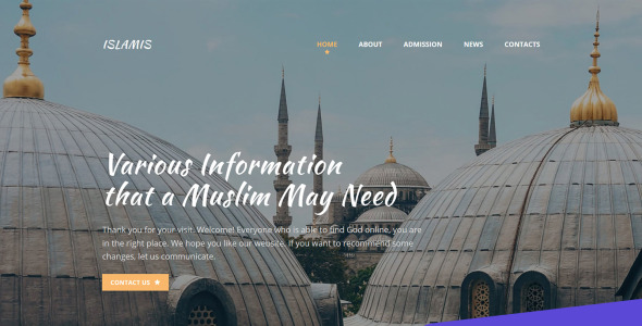 исламский сайт moto cms 3 шаблон
