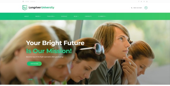longriver university отзывчивая тема wordpress