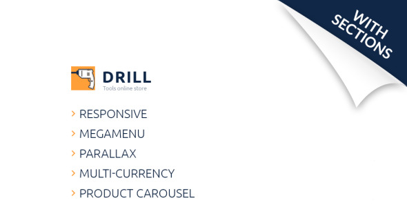 инструменты и оборудование отзывчивая тема shopify