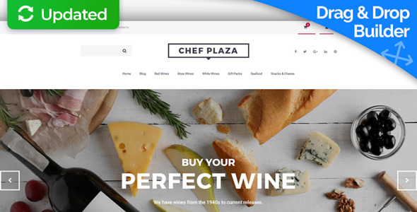 шаблон электронной коммерции motocms food &amp; wine store motocms