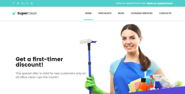 клининговая компания moto cms 3 шаблон