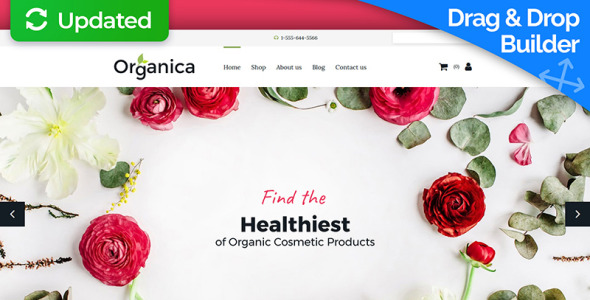 шаблон электронной коммерции магазина косметики motocms