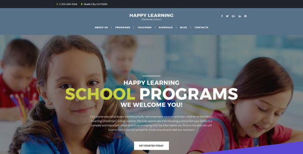 шаблон начальной школы moto cms 3