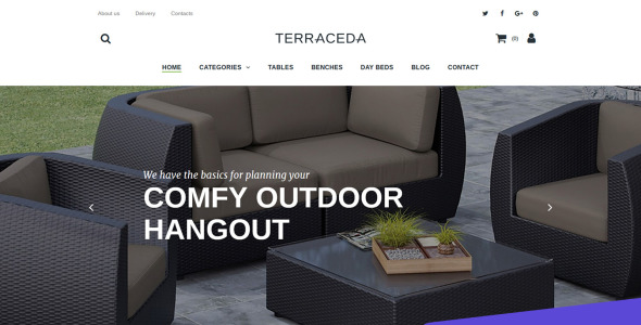 шаблон электронной коммерции furniture motocms