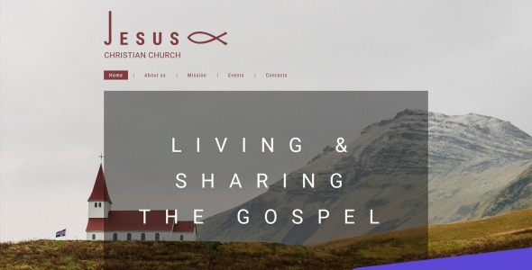 шаблон christian church moto cms 3