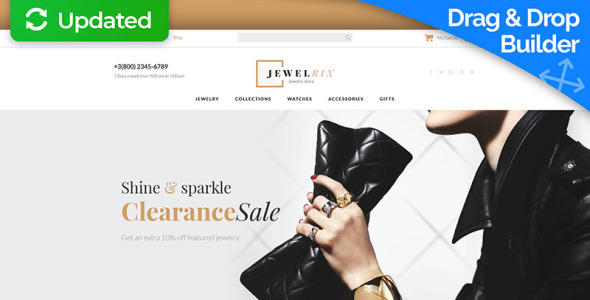 jewelry responsive motocms ecommerce template