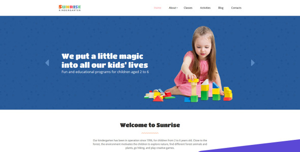 детский центр и детский сад moto cms 3 шаблон