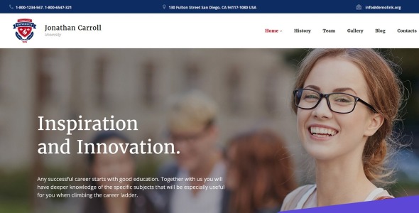 шаблон university moto cms 3